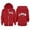 R121/Red, variant on Vividxx Hoodies For Girls Long Sleeve Letter Print Hooded Sweatshirts Kids Soft Zip Up Hoodie With Pocket Fashion Clothing 11-12 Years