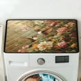 thumbnail image 5 of ZIATUBLES Washing Machine Top Dust Cover Pad Stain Resistant Washer and Dryer Top Protector Mat for Laundry Room Washable Home Kitchen Decor Accessories, 24 x 19.7 Inch, Hummingbird Floral, 5 of 7