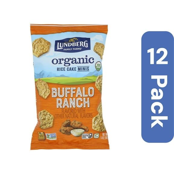Lundberg Rice Cakes Buffalo Mini Organic 5 oz (Pack Of 12)