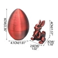 thumbnail image 3 of EGNMCR Easter Decorations, Easter Ornaments, Easter Gifts Easter Printing Mystery Rabbits Egg Fidget Toy Rabbit decorations, 3 of 7