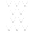 thumbnail image 1 of Minnieouse DIY collar del zodiaco regalo de amigos ajustable cómodo Ins a prueba de óxido superficie lisa accesorio de moda cáncer plata Type1 NO1, 1 of 6