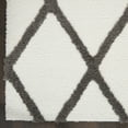 thumbnail image 4 of Nourison Feather Soft Trellis Ivory Charcoal 3'11" x 5'11" Area Rug, (4x6), 4 of 9