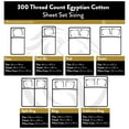 thumbnail image 3 of 300-Thread Count 100% Egyptian Cotton Deep Pocket Bedding Sheets & Pillowcases, 4-Piece Sheet Set By Impressions- Twin XL, 3 of 3