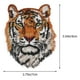 thumbnail image 4 of 5 parches de poliéster con diseño de cabeza de tigre para ropa, decoración de bolsos y ropa., 4 of 7