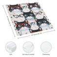 thumbnail image 3 of WYYP Cute Cat Cloth Napkin Reusable Polyester Gift Cloth Napkin 2 PCS, 3 of 7