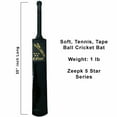 Tape Ball Soft Tennis Ball Cricket Bat Black Color Light Weight 5 Star
