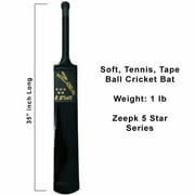 Tape Ball Soft Tennis Ball Cricket Bat Black Color Light Weight 5 Star Series Zeepk Tournament
