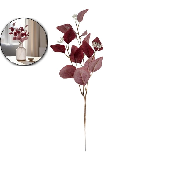 Dvruxg Eucalyptus Leaves Artificial Eucalyptus Stems Faux Leaf Branches Fake Silk Eucalyptus for Spring Summer Home Festival Thanksgiving Christmas Decor