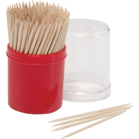 Farberware 5215825 Toothpick Dispenser, Plastic/Wood, Multicolored