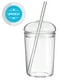 thumbnail image 5 of Vaso de vidrio con pajita, vaso de vidrio de gran capacidad, vaso transparente para bebidas domésticas, vaso para beber para el hogar, la oficina y el bar., 5 of 5