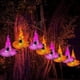thumbnail image 4 of Decoraciones de bruja para Halloween, 6-8 piezas, araña colgante para exteriores, sombreros de bruja, Control remoto, guirnalda de luces para Halloween, patio de jardín, 4 of 4