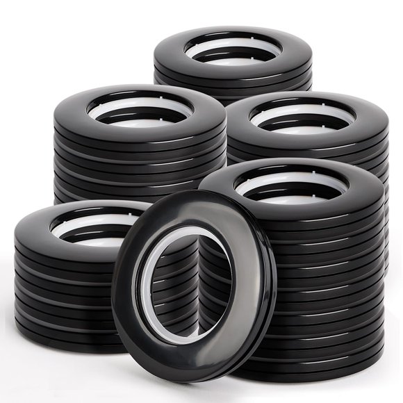 Persianas romanas WCIC, 32 unidades, negras, 40 mm, para ventanas estándar