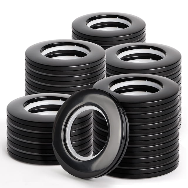 Persianas romanas WCIC, 32 unidades, negras, 40 mm, para ventanas estándar