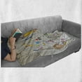 thumbnail image 6 of Lab Soft Flannel Fleece Blanket, Professor and His Assistant Doing an Experiment in the Science Lab with a Maze of Tubes, Cozy Plush for Indoor and Outdoor Use, 70" x 90", Multicolor, by Ambesonne, 6 of 6
