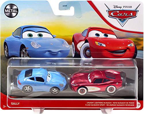 Mattel Disney Pixar Cars Sally & McQueen 95 2pcs Spielzeugauto Neu Loose 