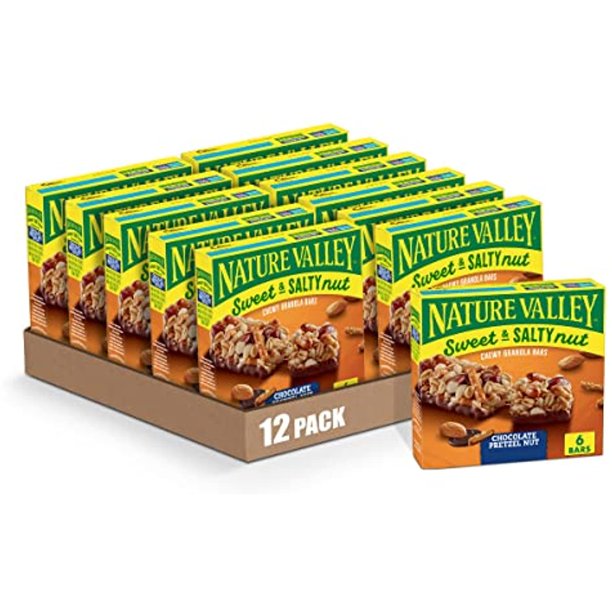Nature Valley Sweet And Salty Nut Granola Bars, Chocolate Pretzel, 1.2