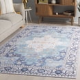 thumbnail image 3 of Safavieh Tucson Nazca Oriental Machine Washable Area Rug, Aqua/Light Blue, 9' x 12', 3 of 13