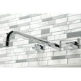 thumbnail image 2 of Kingston Brass KS6041CML Manhattan Two-Handle Wall Mount Roman Tub Faucet, Polished Chrome, 2 of 7