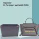 thumbnail image 2 of Organizador de bolsos para cinturón Celin E Nano Pico, forro de fieltro para bolsos con bolsillo para teléfono, moldeador de bolsos de mano, 2 of 5
