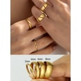 thumbnail image 5 of FaithHeart Classic Plain Ring for Women Men Stainless Steel Band Rings 2mm Width Polished Gold Plated Wedding Band Jewelry Gift for Daughter Mom Mothers Day, 5 of 9