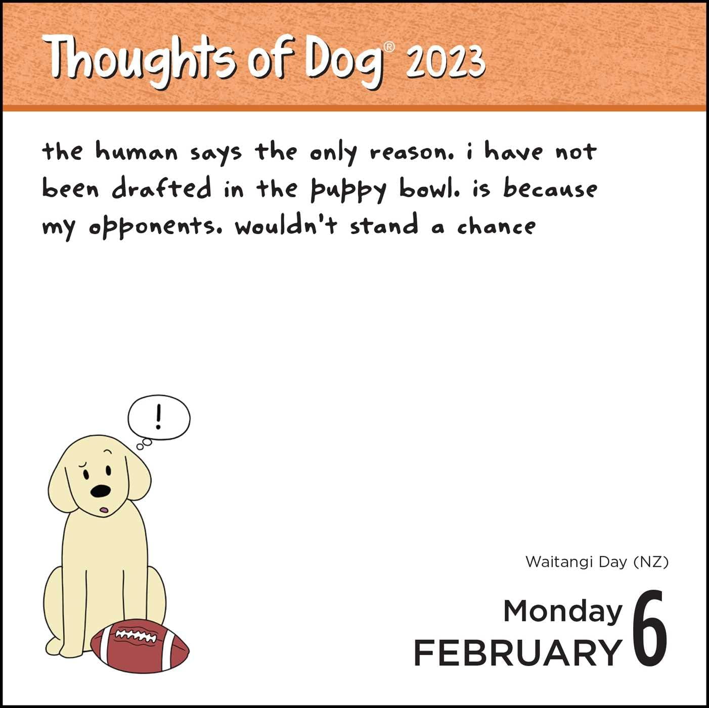Thoughts of Dog 2023 Day-To-Day Calendar (Calendar) - Walmart.com