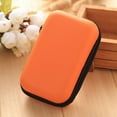 thumbnail image 2 of Small Travel Cable Organizer Bag Pouch Portable Electronic Accessories Storage Case for Cable, Charger, Hard Drive, Earphone (Orange), 2 of 9