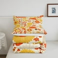 thumbnail image 5 of Erosebridal 70S Groovy Flower Bedding Set Full Size, 80S 90S Retro Floral Comforter Set, Bohemian Hippie Rainbow Quilt Mushrooms Aesthetic Duvet Sets Teens Women Bedroom Decor, Yellow, 5 of 5
