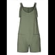 thumbnail image 3 of Cortos de Verano A para Mujer, Casuales Sin Mangas con Bolsillos Verde XXL, 3 of 9