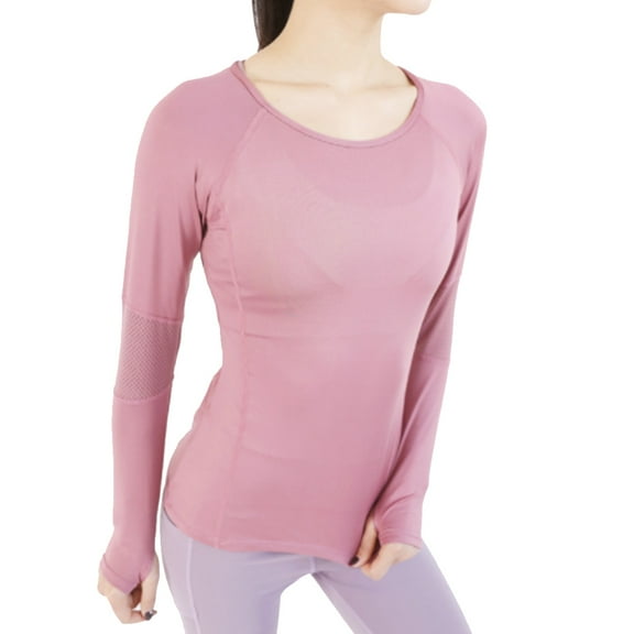 Long Sleeve Workout Shirts for Women Athletic Shirts with Thumbhole Running Loose Active T-Shirts