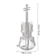 thumbnail image 2 of Shisuyan Violin Musical Instrument Models Silver 12Pcs 5.9X1.97X0.39In, 2 of 8