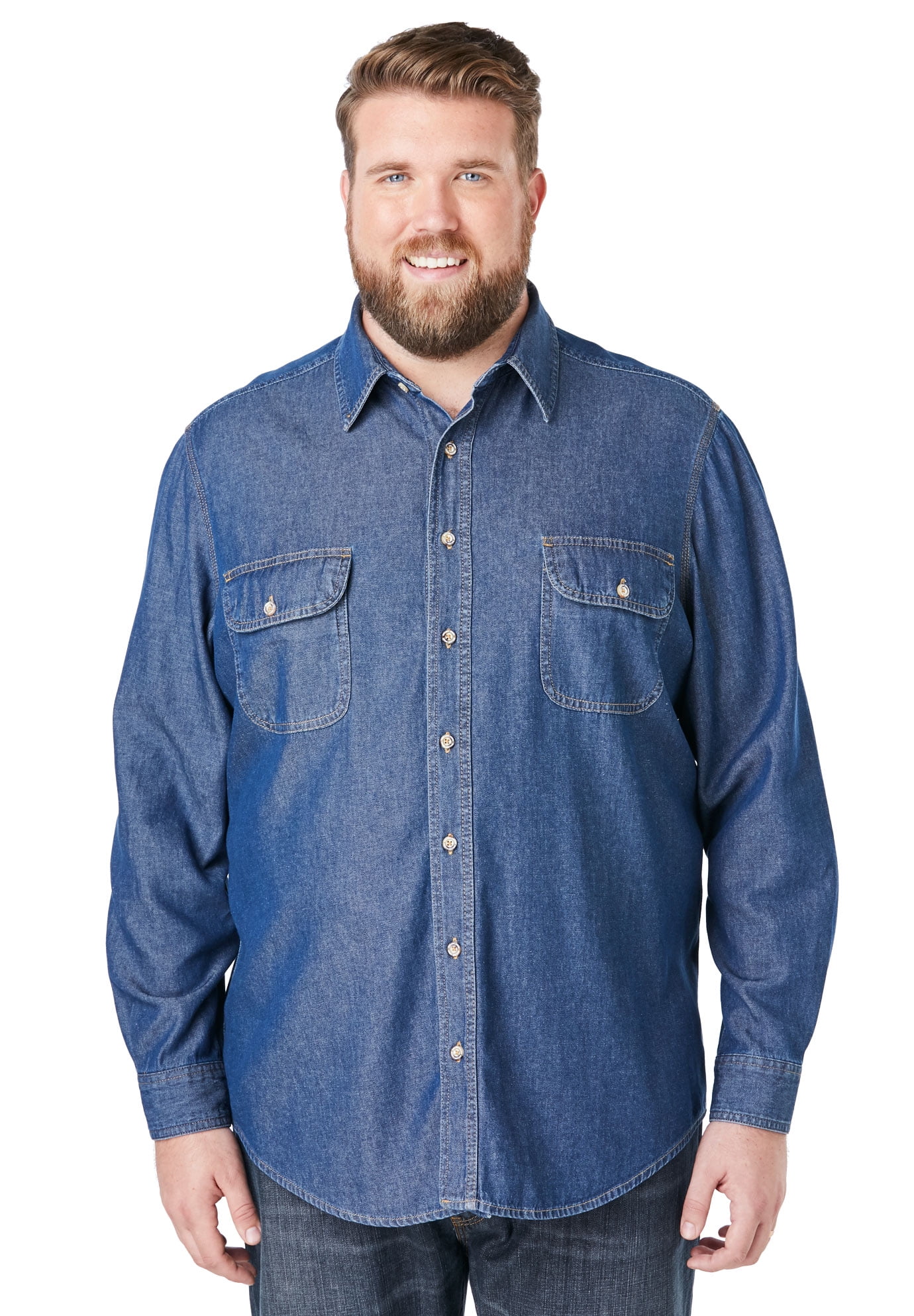big and tall long sleeve button down shirts