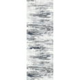 thumbnail image 5 of BERTHMEER 2'x8' Runner Rugs for Bathroom Kitchen Bedroom Entryway Hallway Non Skid Washable Abstract Blue and Gray Neutral Modern Contemporary Runner Rugs, 5 of 7