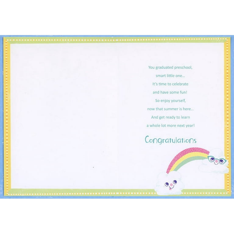 Designer Greetings Shine Bright : Silly Face Sun and Clouds Preschool Graduation Congratulations Card - Walmart.com designer-greetings-shine-bright-silly-face-sun-and-clouds-preschool-graduation-congratulations-card-walmart-com