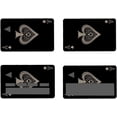 thumbnail image 5 of 4pcs Funny Credit Card Skin Sticker Cover, Vinyl Stickers for Debit Credit Cards, Cute Waterproof Skin Stickers for Bank, EBT, Key, Transportation, ID (Poker), 5 of 8