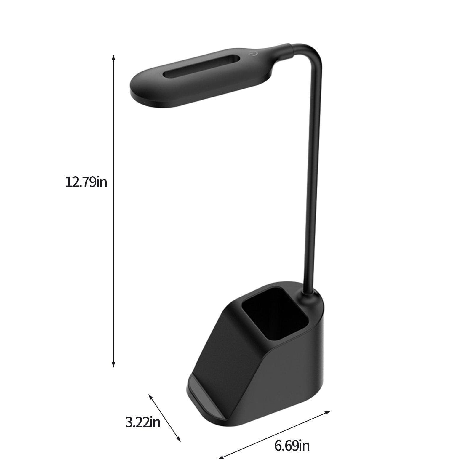 Specollect 3Pcs Desk Lamp,LED Desk Lamps for Home Office,15W Wireless Charger Small Desk Lamp with Pen Holder,Color Changing Nightlight,Desk Lamp for College Dorm Room,Desk Light,Nail Desk Lamp