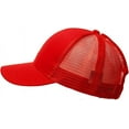 thumbnail image 3 of XINQIHANG Casquette de Baseball Queue de Cheval Chignon Haut Réglable en Maille Chapeau de Camionneur pour Femmes, 3 of 4