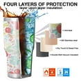 thumbnail image 7 of 30oz Pioneer Flower Tumblers Stainless Steel Tumbler with Lid and Straw,Vacuum Insulated Double Wall Travel Tumbler Cups Mug with Cleaning Brush for Coffee,Tea, 7 of 7