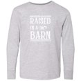thumbnail image 3 of Inktastic RAISED in a BARN in White Long Sleeve Youth T-Shirt, 3 of 5