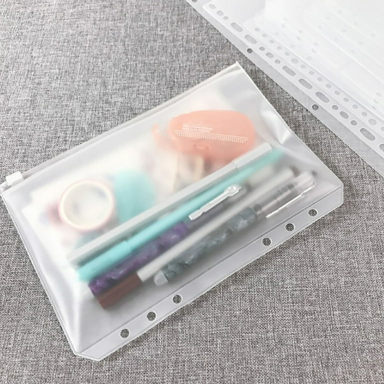 10 Clear Binder Pockets Binder Plastic Sleeves A6 A7