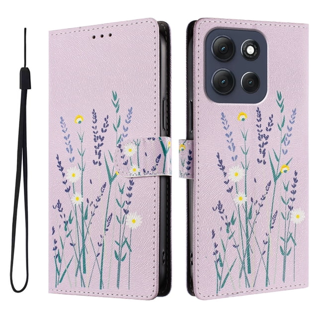 FOXDOCK Funda Tipo Cartera para Motorola Moto G86 Power con Soporte y Correa – Diseño de Patrones Lindos