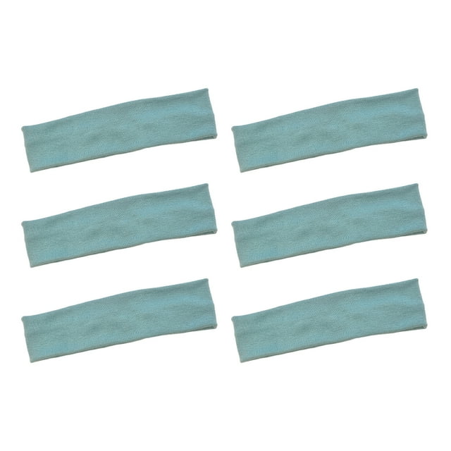 Diademas elásticas de algodón Minnieouse 6 piezas para deportes para mujeres y niñas Azul