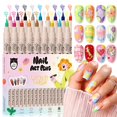 thumbnail image 1 of Juego de rotuladores para uñas GELLAKTIK, 18 colores, 0,7 mm, para diseño de bricolaje, 1 of 8