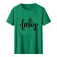 thumbnail image 2 of Camiseta de Manga Corta Impresa de Estilo Masculino, Tops Cortos para las Mujeres Pullover Casual Primavera Verano Uso Diario, 2 of 5