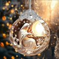thumbnail image 2 of Christmas Ornaments 2024, Snowman, Unique Christmas Ornaments 4 Inch Acrylic Ornament Art, Holiday Decoration, Car Interiors Decors, 2024 Christmas Or, 2 of 5