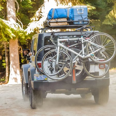 Yakima SpareRide Rear Spare Tire Mounted 2-Bike Bicycle Rack, Gray/Black
