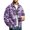 Purple, variant on CCRFTGI Corduroy Jackets for Men Bomber Full Zip Casual Vintage Long Sleeve Lapel Collar Camo Work Fall Fashion Coats for Men Green L