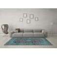 thumbnail image 3 of Ahgly Company Indoor Rectangle Persian Light Blue Traditional Area Rugs, 8' x 12', 3 of 4
