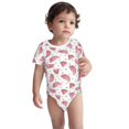 thumbnail image 2 of Yiaed Watermelon Print Infant Climbing Short Sleeve Onesie One-Piece Baby Bodysuit Clothes 0-12 Months -9M, 2 of 6