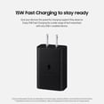 thumbnail image 5 of Cargador de pared SAMSUNG, cable USB-C tipo C de 15 W incluido, negro, 5 of 5