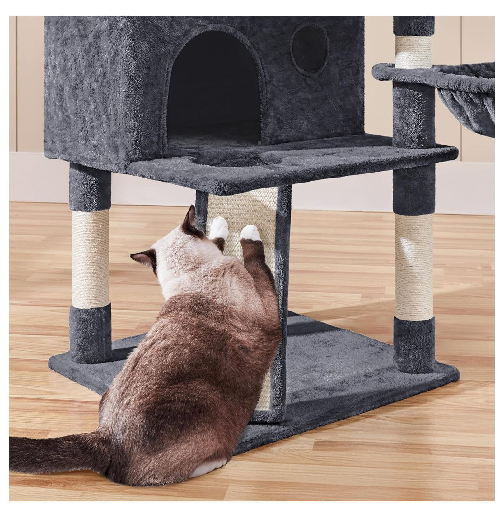 Cat Tree for Large Cats 76.5", Extra Large Cat Tower with Scratching Posts & Perches